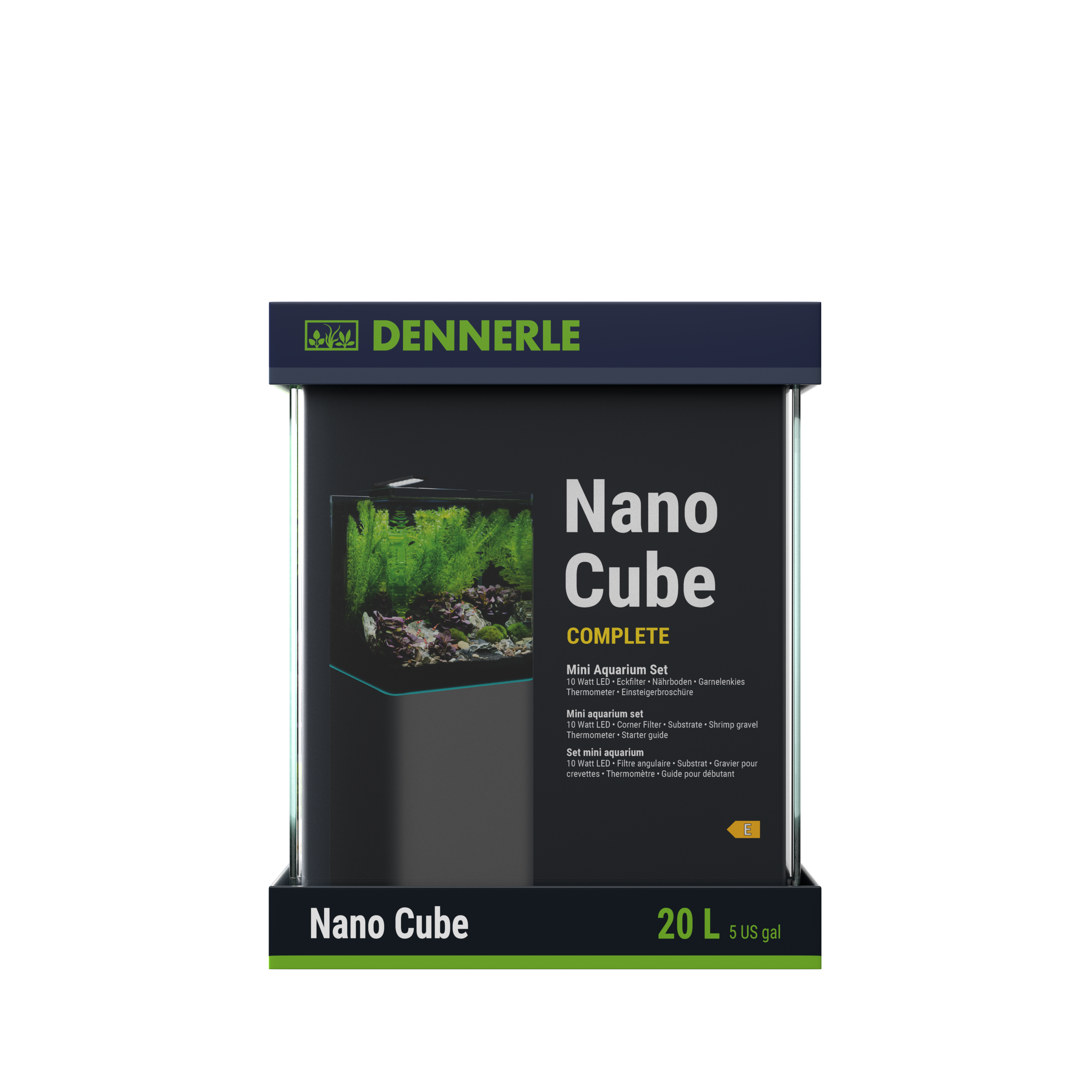 Dennerle Nano cube complete + style LED M acquario da 30 litri