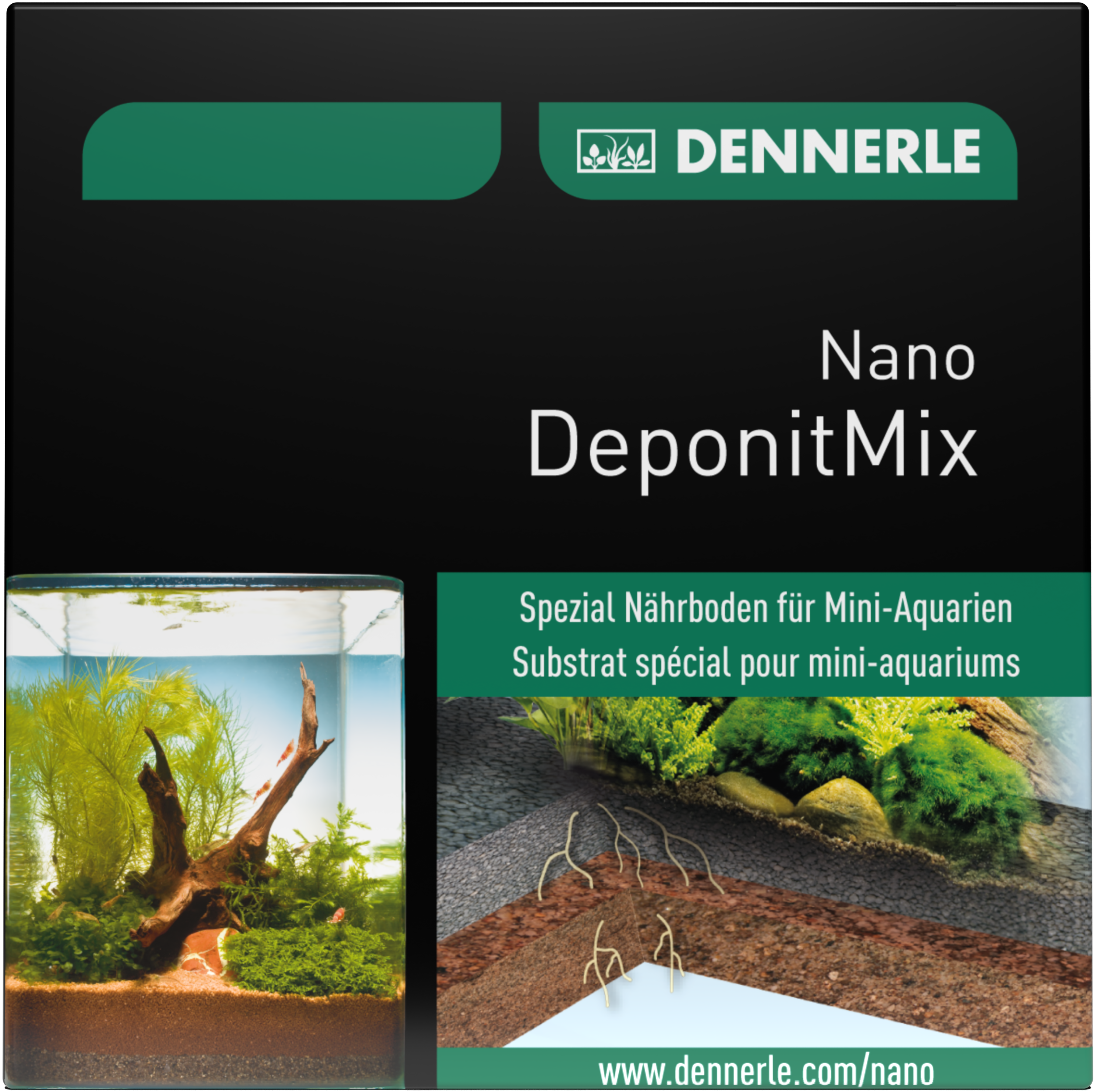 DENNERLE Nano DeponitMix 1 kg- Substrat nutritif pour plantes
