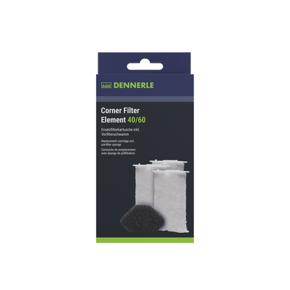 Element 40 Rda4037 Dennerle Corner Filter Element 40/60 - Ersatzfilterkartusche für Eckfilter