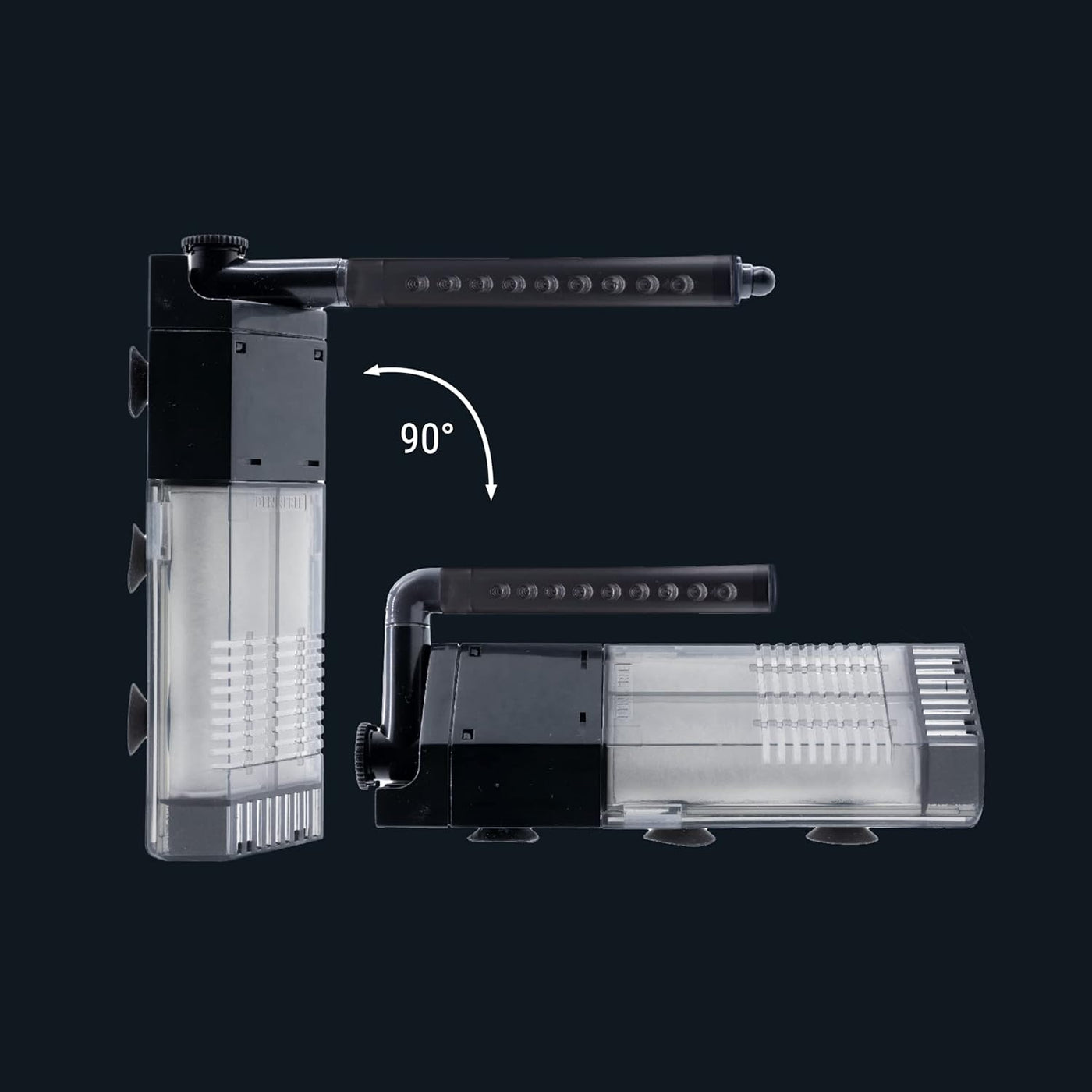 Dennerle Corner Filter - Kompakter Eckfilter für Süßwasser-Aquarien