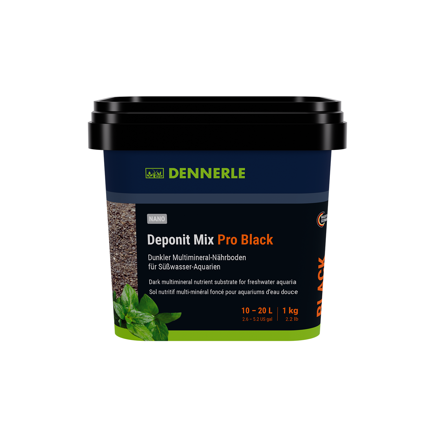 Dennerle Nano Deponit Mix Pro Black, 1 kg